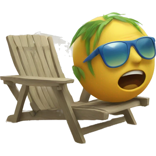 Summer shock beach emoji