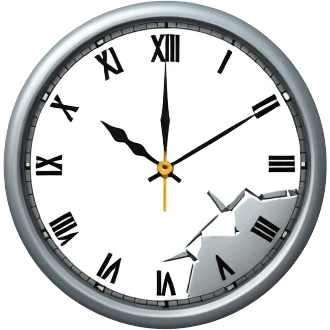 Broken clock emoji