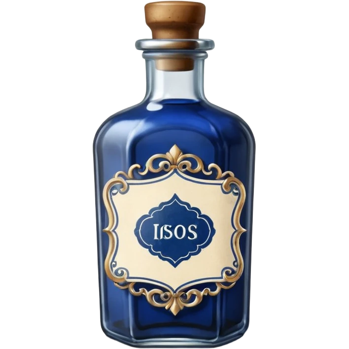 Ink bottle with label
 emoji