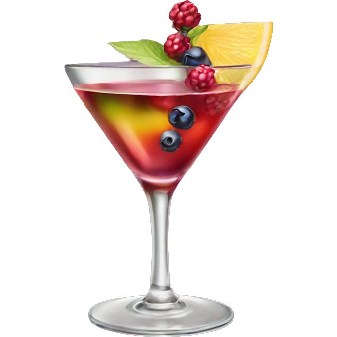 Cocktail wildberry lillet emoji