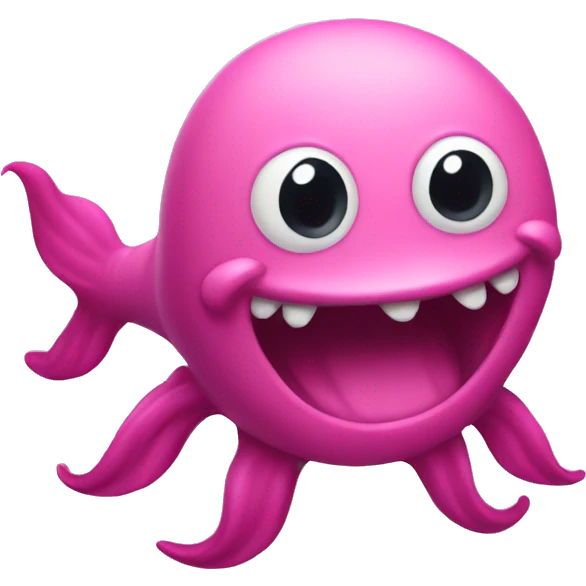 Pink sea creature emoji