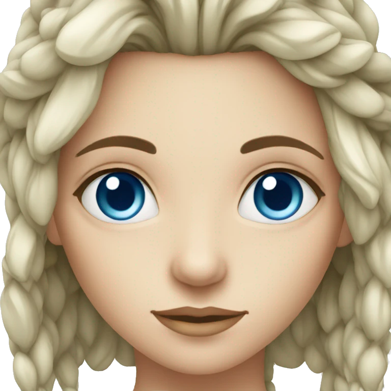 Druid female blue eyes emoji