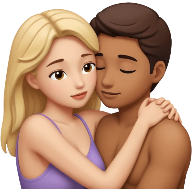 Intimate moment between lovers sfw emoji