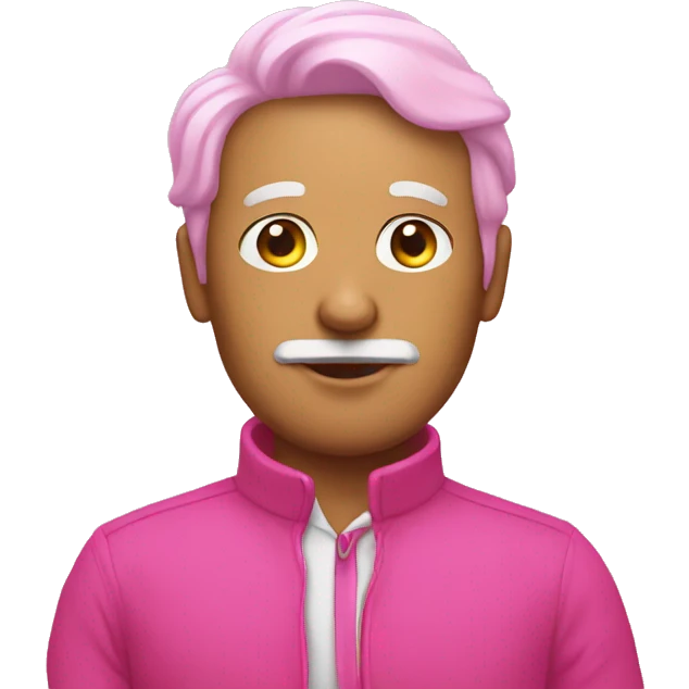 The pink man emoji