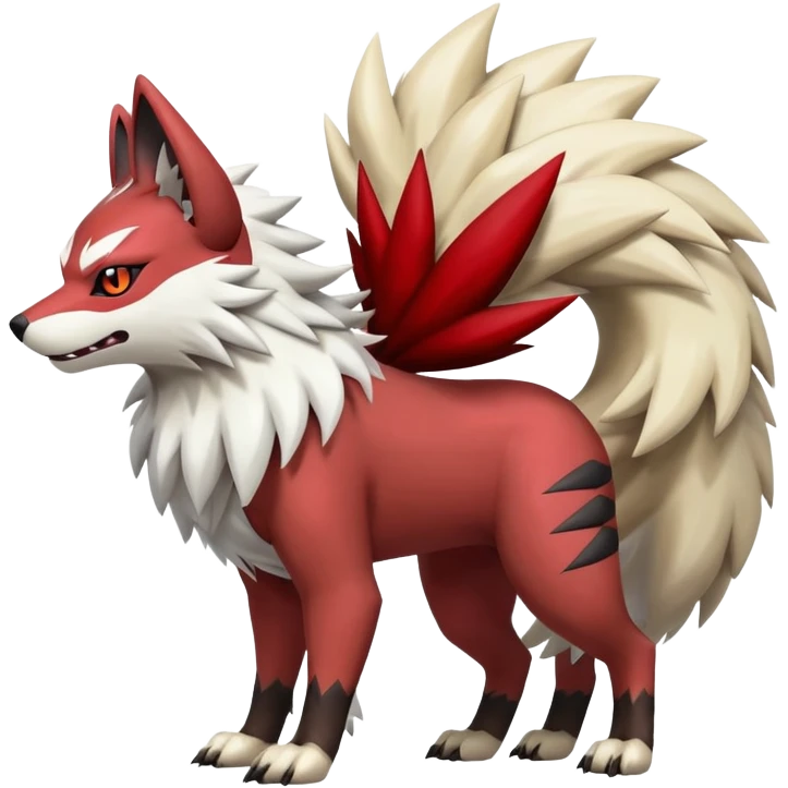 Shiny Zigzagoon-Arcanine-Zorua-Zangoose-Hybrid (Full body) emoji