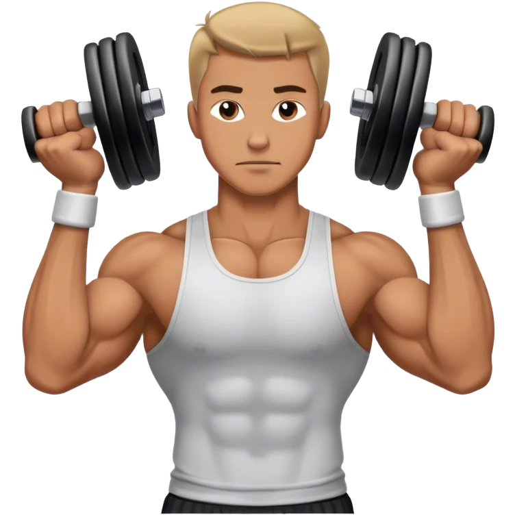 man weighted wrist curl emoji