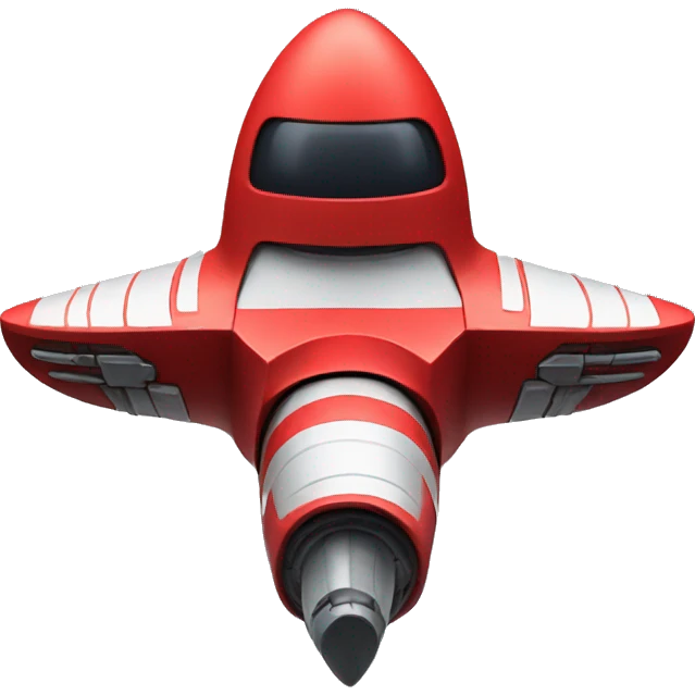 Red spaceship emoji