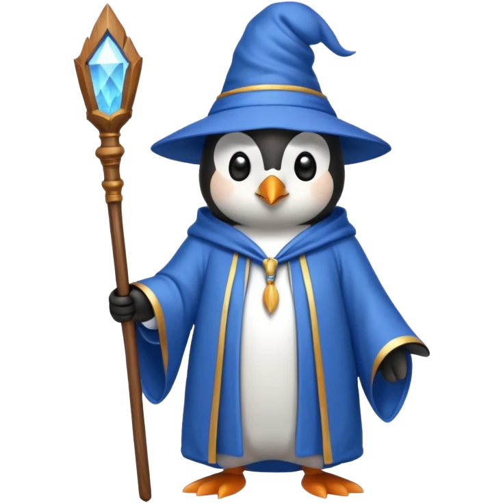 Penguin Wizard emoji