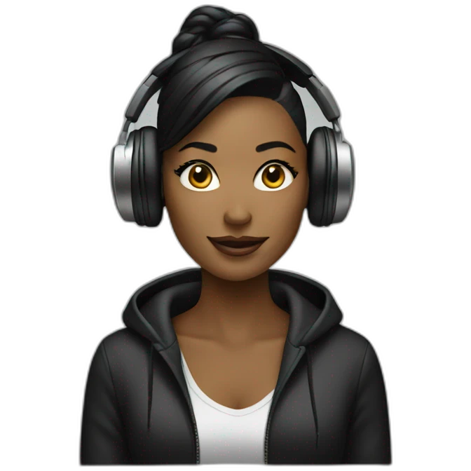 dj woman emoji