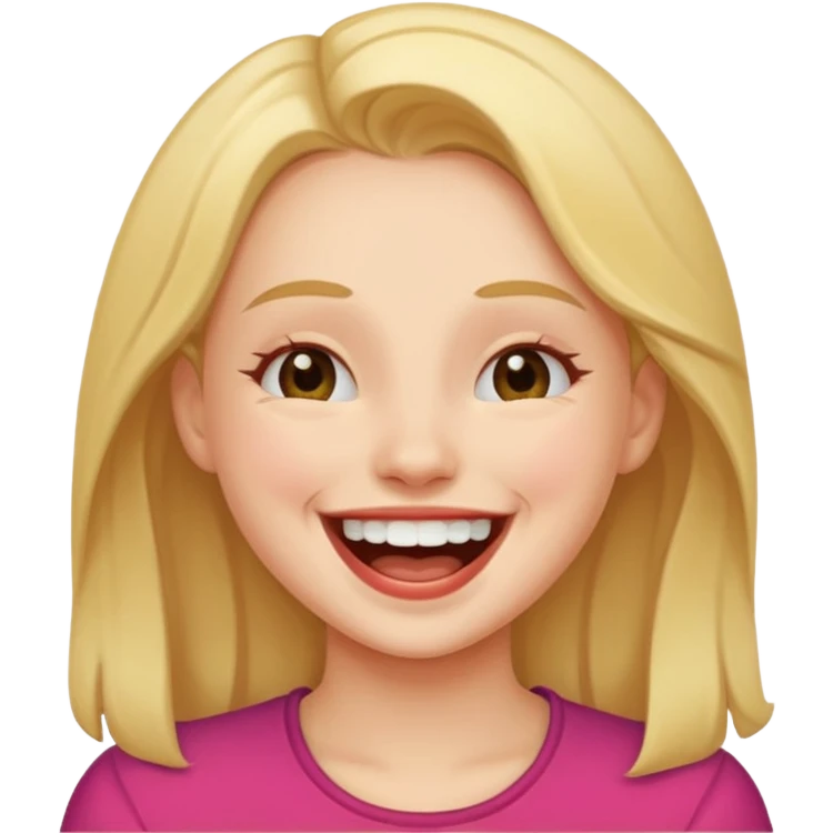 Girl laughing  emoji