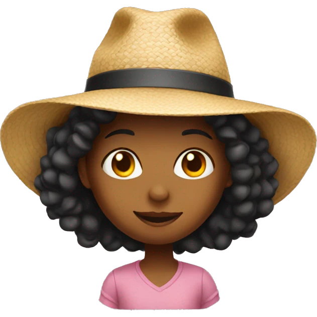 girl with hat emoji