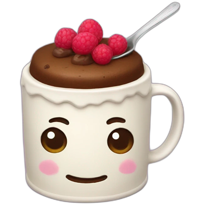 Mug cake emoji