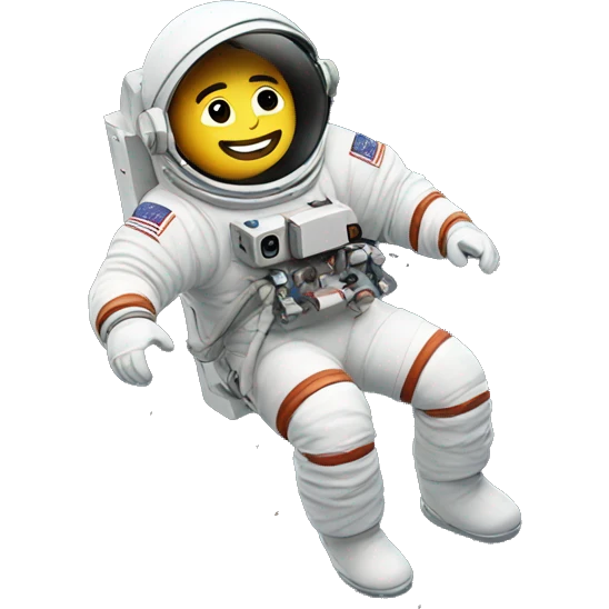 astronaut floating in space with Philippine emoji
