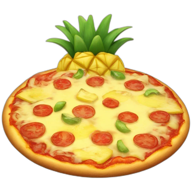 Pineapple pizza emoji