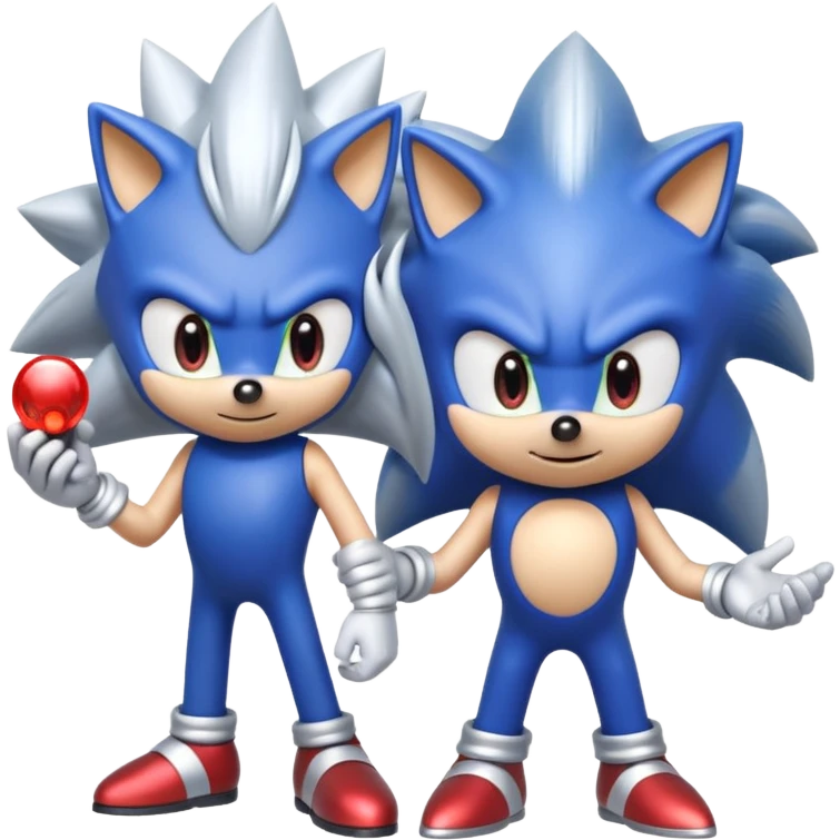 Sonic the hedgehog: Silver the hedgehog emoji