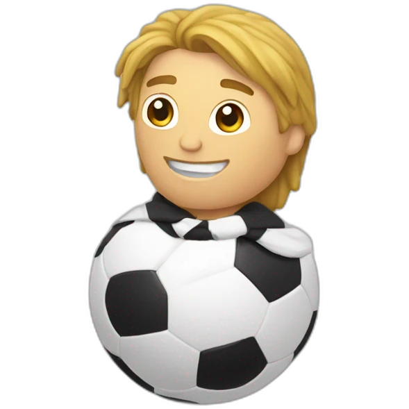 un espartanocon un balon de futbol emoji