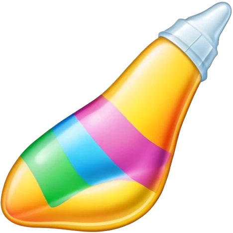 Colorful condom emoji