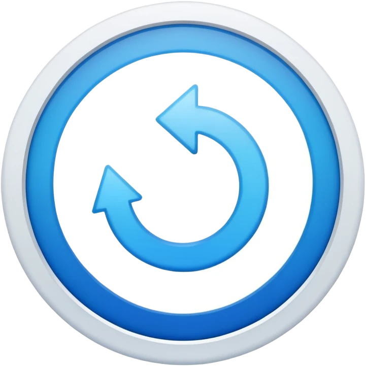 mac os icon conversion, rotation arrows, symmetrical, perfect circle emoji