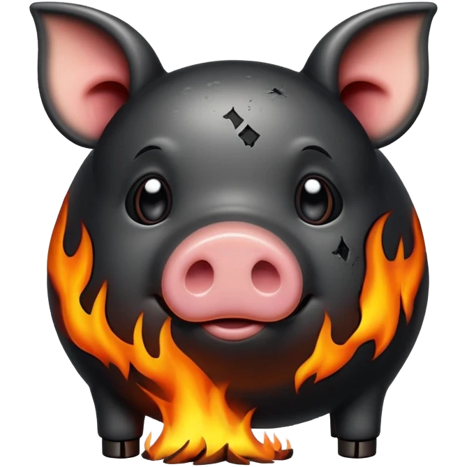 Hot pig emoji