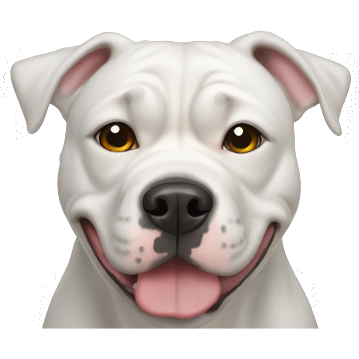 White american bulldog emoji