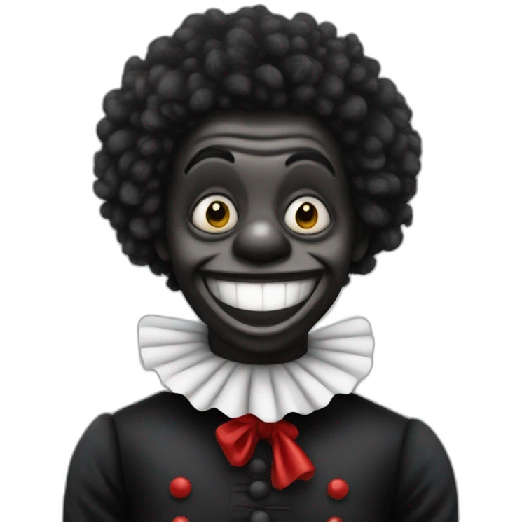 Golliwog mime emoji