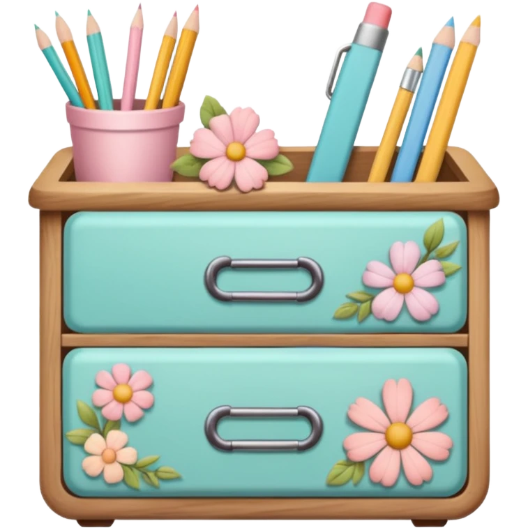 aesthetic school supplies cottage core emoji