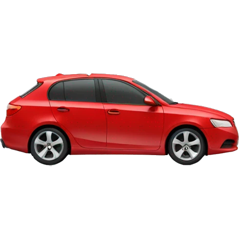 side view of a car diffuser with smoke coming out emoji