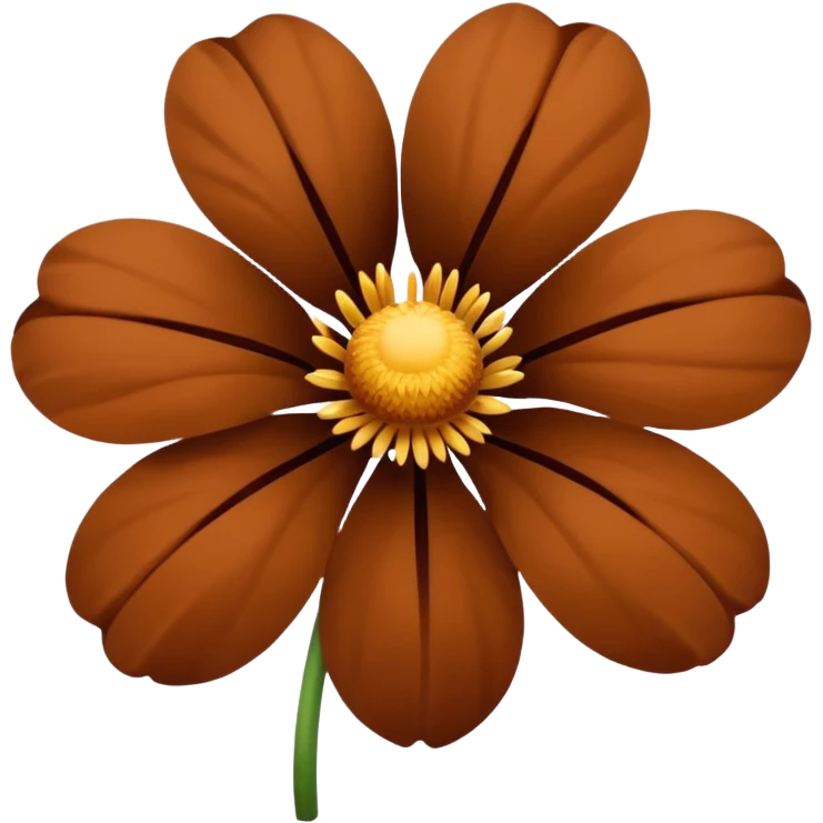 Brown flower emoji emoji