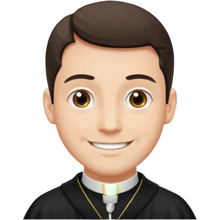The priest presiding over the wedding emoji