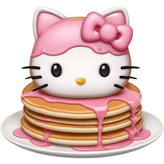 Hellokitty pancakes emoji