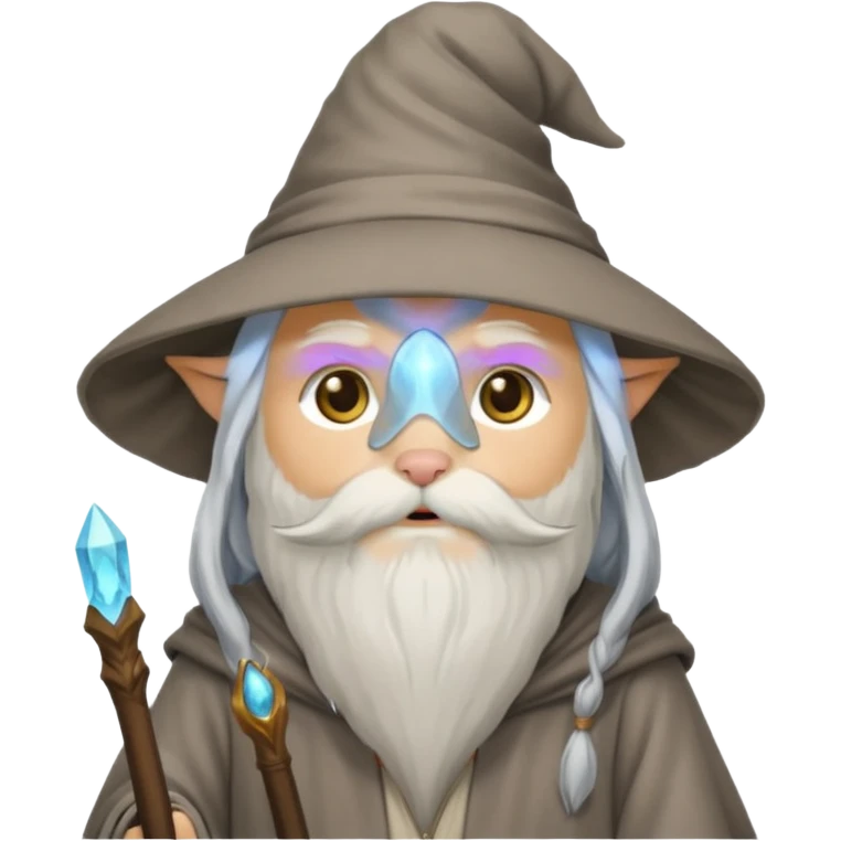 cat dressed as Gandalf emoji