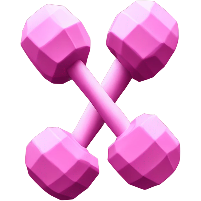 pink dumbbell  emoji
