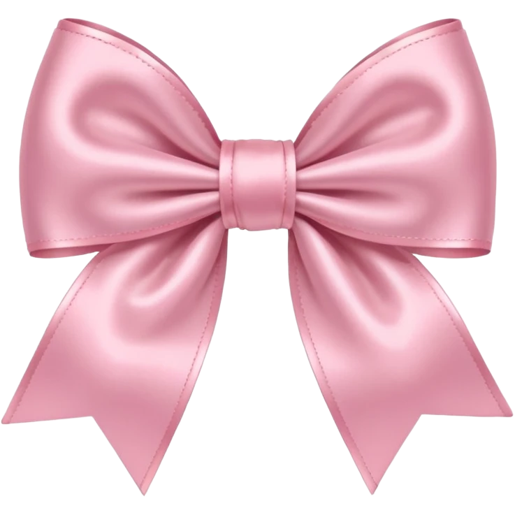 Cute pastel pink bow emoji