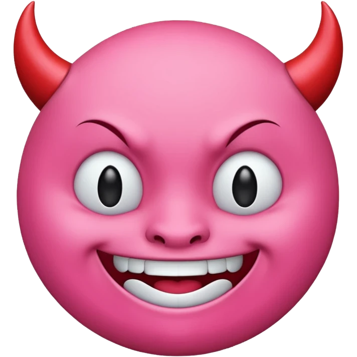 Devil emoji but pink 😈 emoji