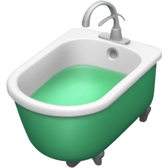 un baño ´publico plástico  portátil color  verde emoji