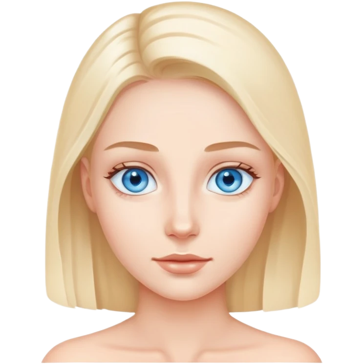 Skin care, blue eyes  emoji