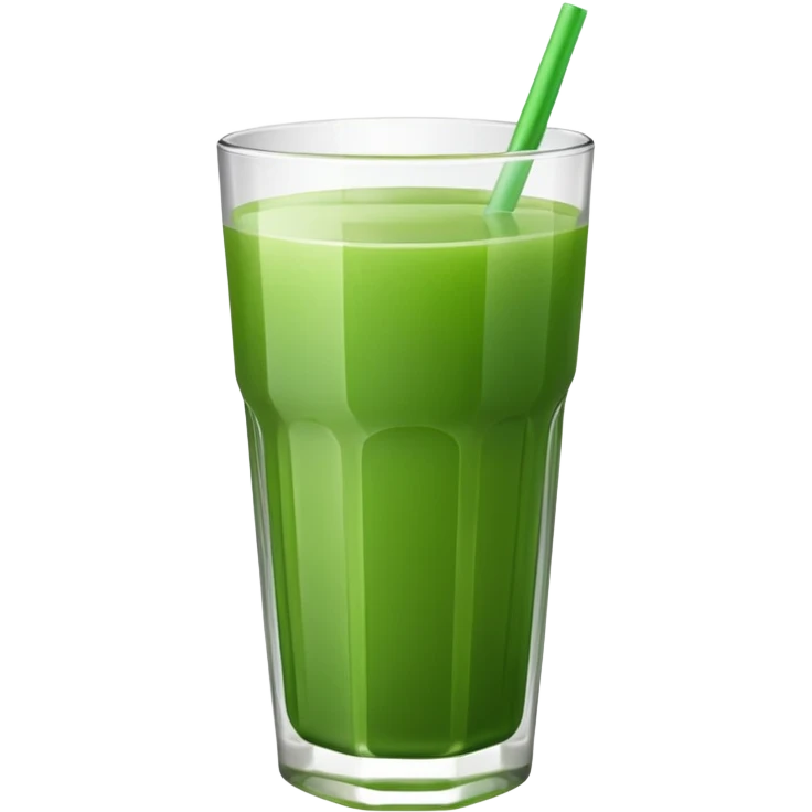 a glass of green juice, minimal, simple, clear emoji