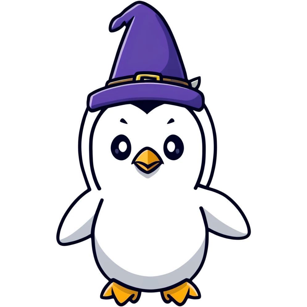 penguin wizard emoji