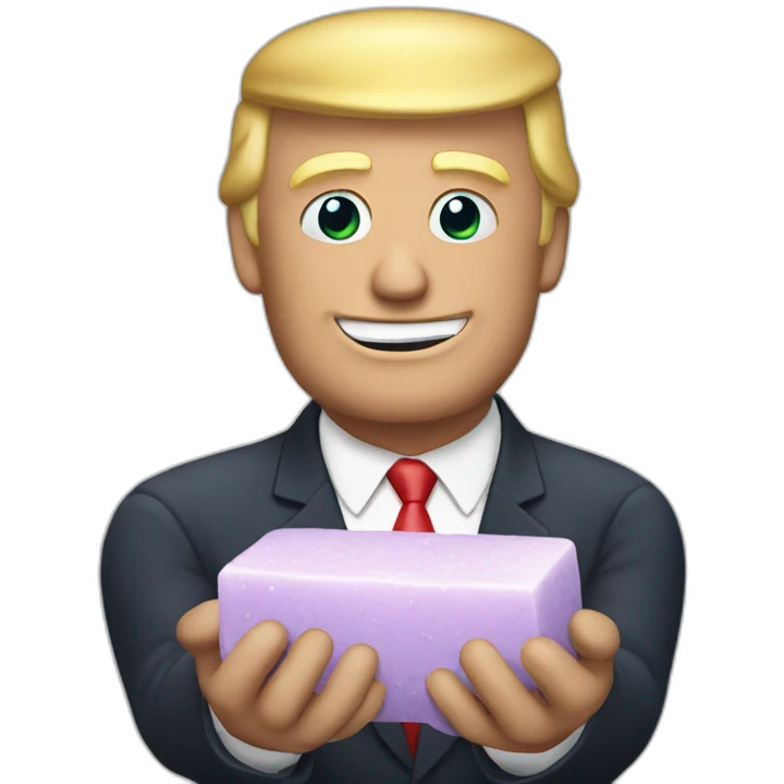 trump-holding-soap emoji