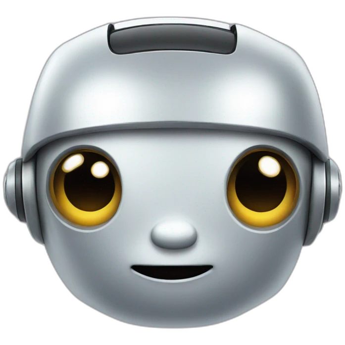 adorable robot emoji