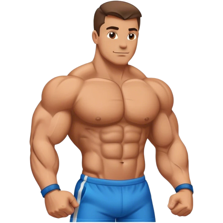 bodybuilder sixpack exercise emoji