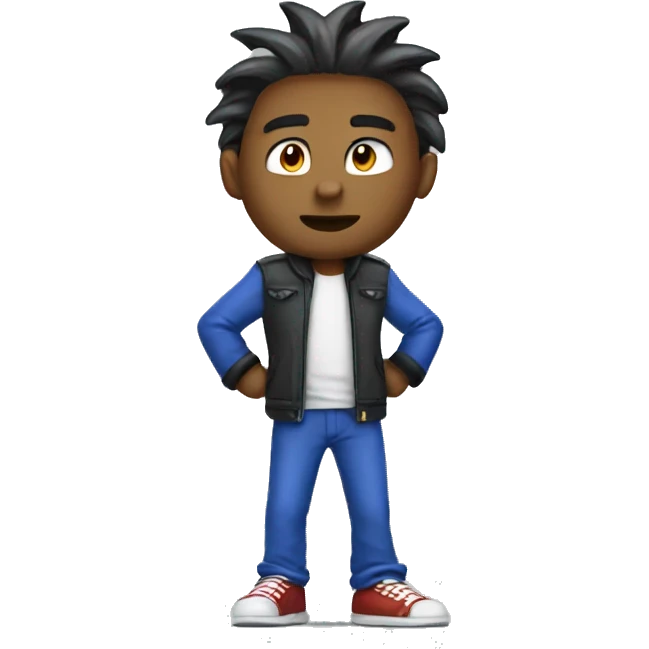 guy standing but sonic emoji