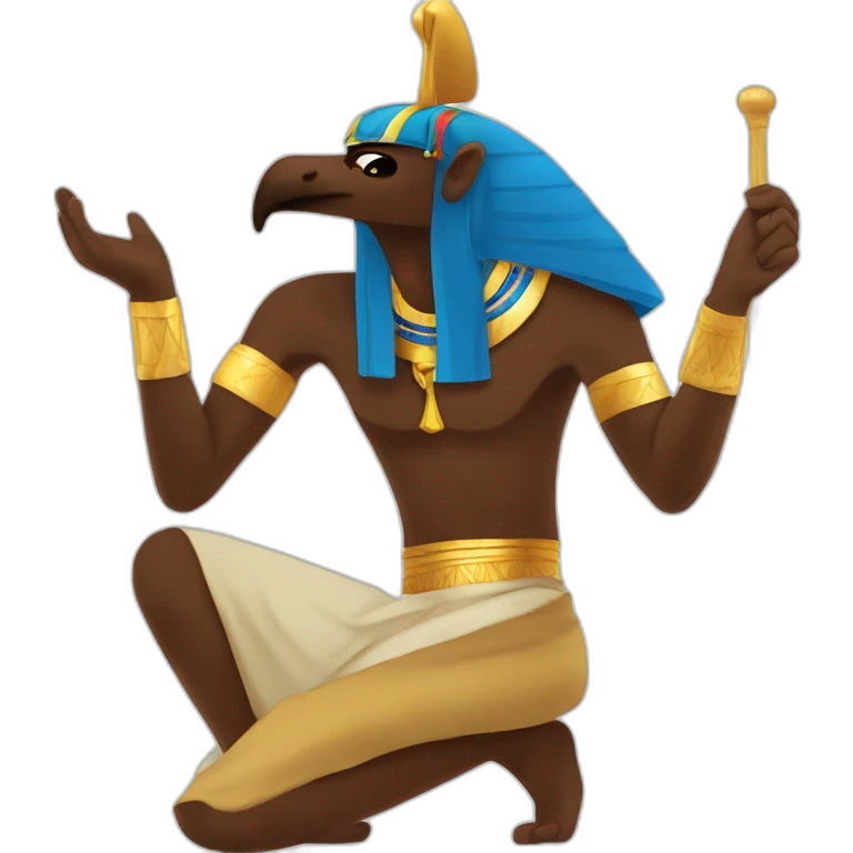 egyptian boy sitting alone emoji