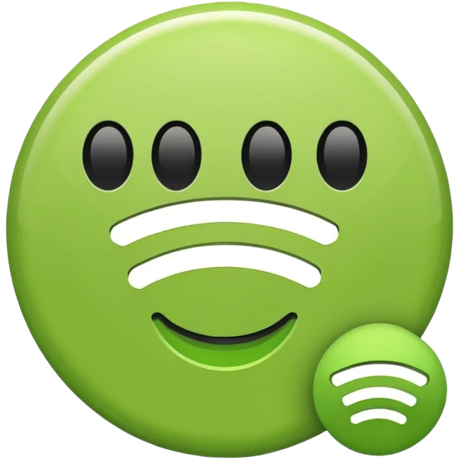 Spotify logo I want emoji  emoji