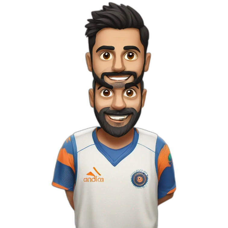 Kohli with gada emoji