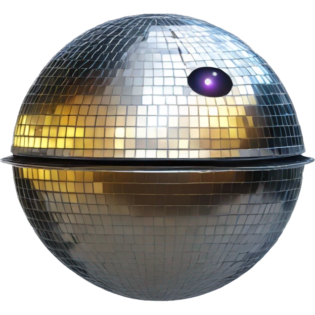 Disco ball Saturn emoji