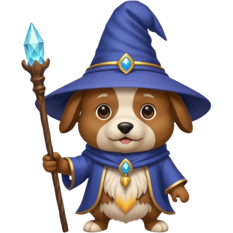 Dog wizard emoji