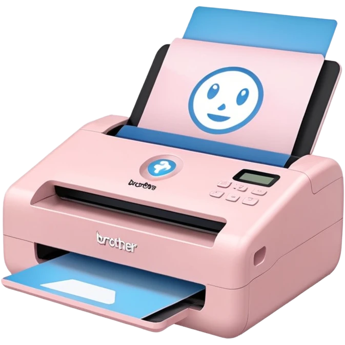 Light Pale Pink  Brother Scanners emoji
