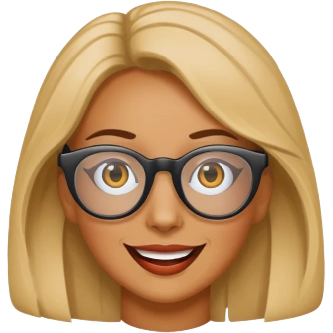 woman with joke glasses emoji