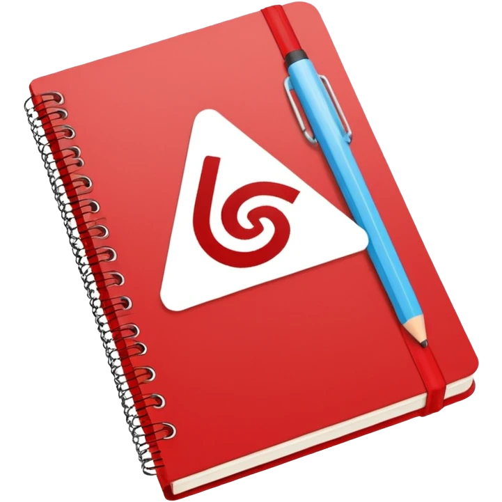 cuaderno rojo que diga algebra emoji